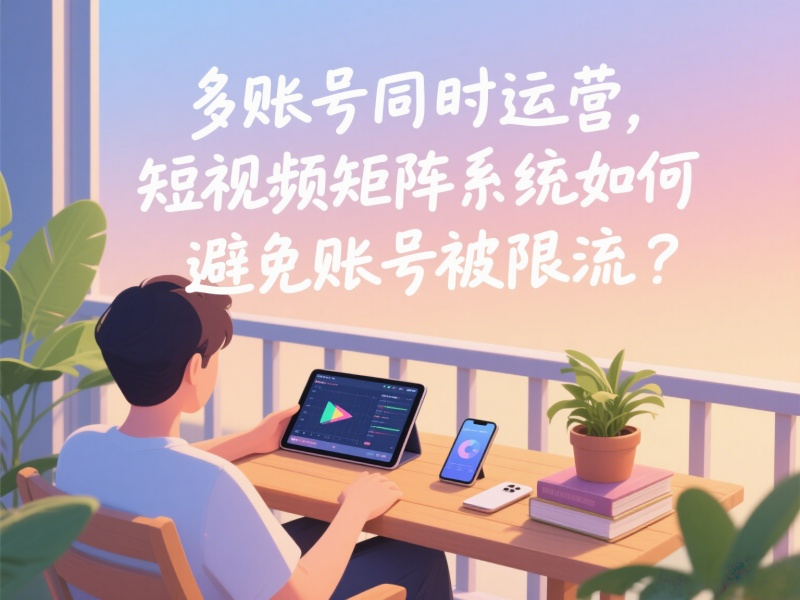 多账号同时运营，短视频矩阵系统如何避免账号被限流？ 