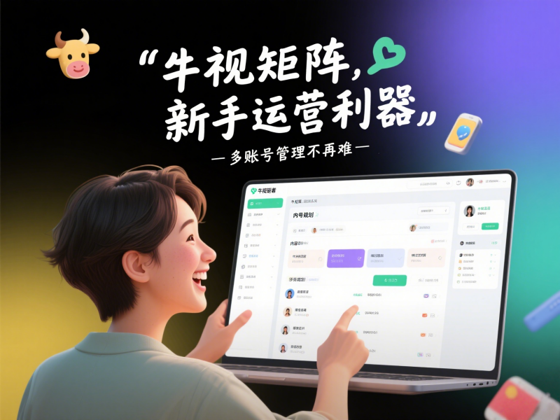 新手运营多个账号，牛视短视频矩阵系统能帮上什么忙？ 